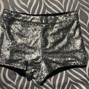 Sequin shorts by Hype